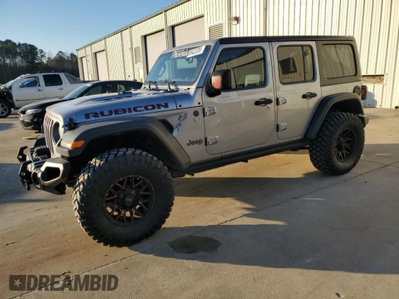 2020 Jeep Wrangler Unlimited Rubicon with VIN 1C4HJXFG6LW309146, listed as a Copart auction lot 88423285 with 65,288 mi miles and Salvage title. Bid and sale history available at DreamBid. Image 1.