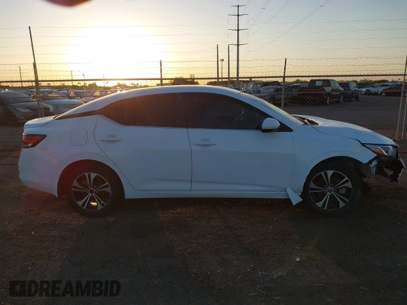 2021 Nissan Sentra SV with VIN 3N1AB8CVXMY265401, listed as a IAAI auction lot 41973734 with 58,040 mi miles and . Bid and sale history available at DreamBid. Image 13.