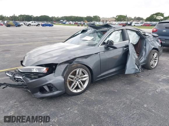 2019 Audi A5 Sportback Premium with VIN WAUANCF54KA076681, listed as a IAAI auction lot 40817960 with 1 mi miles. Bid and sale history available at carsss.com. Image 19.