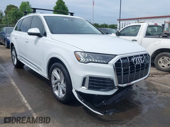 2023 Audi Q7 Premium Plus with VIN WA1LCBF71PD019481, listed as a IAAI auction lot 42201866 with 23,144 mi miles and . Bid and sale history available at DreamBid. Image 1.