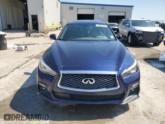 2021 Infiniti Q50 Signature Edition z VIN JN1EV7CP0MM705150, wystawiony jako Copart lot #46897655 z przebiegiem 23 688 mil mil oraz Czysty tytuł • Clean title. Historia ofert i sprzedaży dostępna na DreamBid. Obrazek 5.