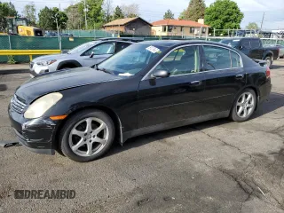 2004 Infiniti G35 w/Leather z VIN JNKCV51F34M708688, wystawiony jako Copart lot #59127945 z przebiegiem 199 727 mil mil oraz Szkoda całkowita • Salvage title. Historia ofert i sprzedaży dostępna na DreamBid. Obrazek 1.
