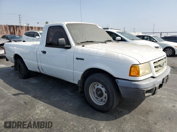 2002 Ford Ranger XL Fleet with VIN 1FTYR10E02PA63992, listed as a Copart auction lot 74987714 with 188,731 mi miles and Salvage Title. Bid and sale history available at carsss.com. Image 4.