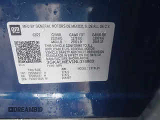 2022 GMC Terrain SLE с VIN 3GKALMEV1NL176903, выставлен на аукционе IAAI как лот 42207338 с пробегом 58 014 миль миль и . История ставок и продаж доступна на DreamBid. Изображение 9.