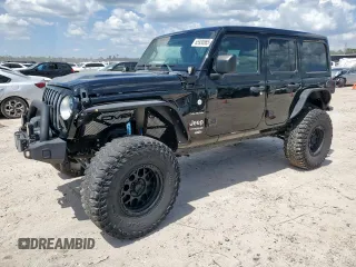 2020 Jeep Wrangler Unlimited Sahara с VIN 1C4HJXENXLW157131, выставлен на аукционе Copart как лот 65930865 с пробегом 51 104 миль миль и Списание • Salvage title. История ставок и продаж доступна на DreamBid. Изображение 1.