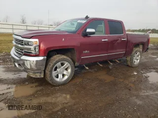 2017 Chevrolet Silverado 1500 LTZ with VIN 3GCPCSEC7HG294959, listed as a Copart auction lot 45049545 with 198,686 mi miles and Salvage Title. Bid and sale history available at DreamBid. Image 1.