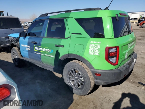 2024 Ford Bronco Sport Big Bend z VIN 3FMCR9B6XRRE58016, wystawiony jako Copart lot #87545925 z przebiegiem 2 003 mil mil oraz Szkoda całkowita • Salvage title. Historia ofert i sprzedaży dostępna na DreamBid. Obrazek 2.