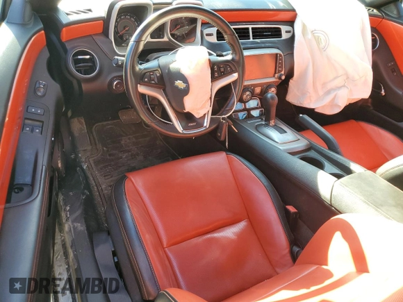 2015 Chevrolet Camaro SS with VIN 2G1FK1EJ4F9305438, listed as a Copart auction lot 58135185 with 62,966 mi miles and Salvage title. Bid and sale history available at DreamBid. Image 8.