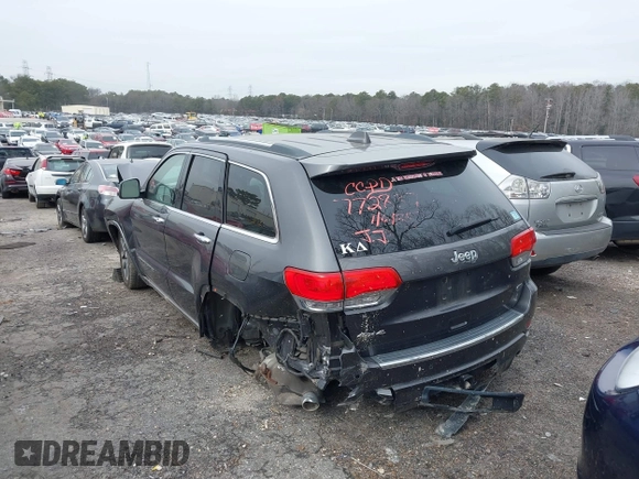 2017 Jeep Grand Cherokee Overland with VIN 1C4RJFCG8HC772837, listed as a IAAI auction lot 41304895 with 71,338 mi miles. Bid and sale history available at carsss.com. Image 3.