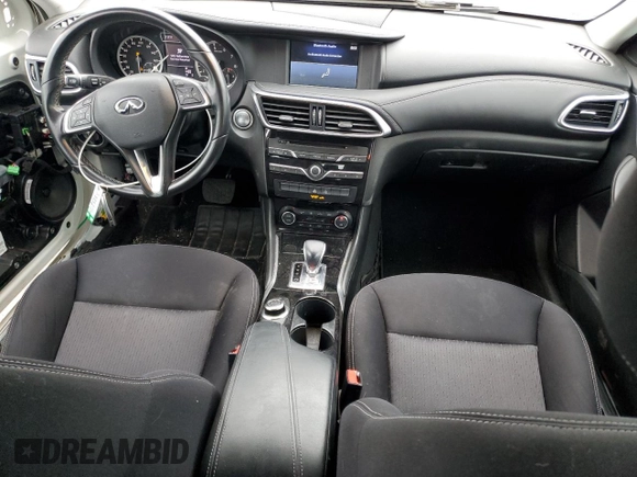 2017 Infiniti QX30 Sport with VIN SJKCH5CP1HA039582, listed as a Copart auction lot 43750455 with 72,068 mi miles and Salvage title. Bid and sale history available at DreamBid. Image 8.