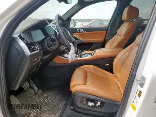 2021 BMW X5 sDrive40i with VIN 5UXCR4C06M9F56578, listed as a Copart auction lot 58218315 with 69,927 mi miles and Salvage title. Bid and sale history available at DreamBid. Image 7.