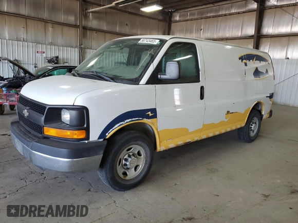 2012 Chevrolet Express Cargo with VIN 1GCZGTBG4C1169550, listed as a Copart auction lot 56743465 with 172,389 mi miles and Salvage title. Bid and sale history available at DreamBid. Image 1.