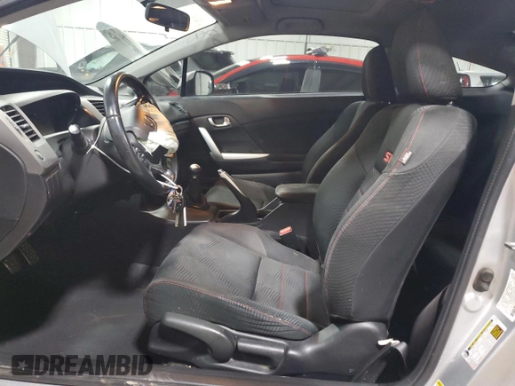 2012 Honda Civic Si with VIN 2HGFG4A52CH708436, listed as a Copart auction lot 57278025 with 170,521 mi miles and Salvage title. Bid and sale history available at DreamBid. Image 7.