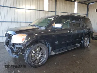2008 Nissan Armada SE z VIN 5N1AA08D48N621213, wystawiony jako Copart lot #83910574 z przebiegiem 2 988 mil mil oraz Czysty tytuł • Clean title. Historia ofert i sprzedaży dostępna na DreamBid. Obrazek 1.