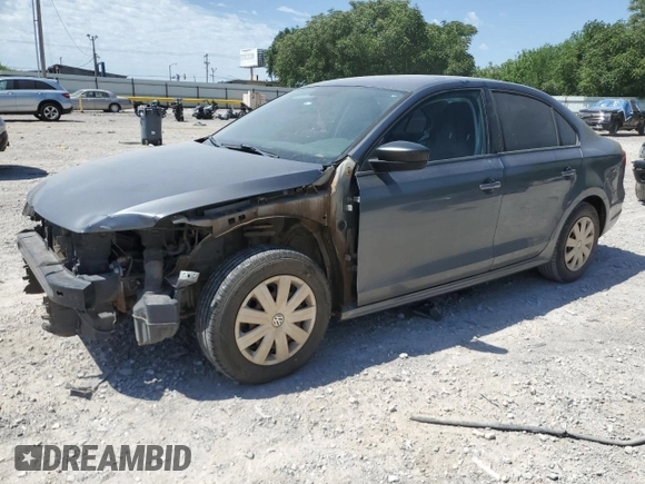 2015 Volkswagen Jetta S with VIN 3VW2K7AJ2FM303531, listed as a Copart auction lot 57272785 with 171,855 mi miles and Salvage title. Bid and sale history available at DreamBid. Image 1.
