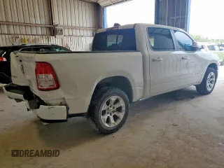 2020 Ram 1500 Lone Star with VIN 1C6RREFT7LN361686, listed as a Copart auction lot 59579555 with 74,421 mi miles and Salvage title. Bid and sale history available at DreamBid. Image 3.