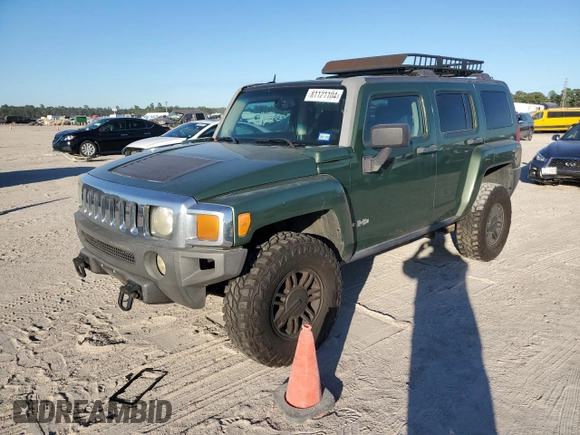 2006 Hummer H3 with VIN 5GTDN136068123874, listed as a Copart auction lot 81121104 with 214,735 mi miles and Clean Title. Bid and sale history available at carsss.com. Image 1.