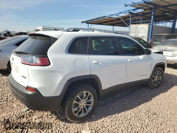 2021 Jeep Cherokee Latitude Lux with VIN 1C4PJLMXXMD156291, listed as a Copart auction lot 81510534 with 41,575 mi miles and Salvage Title. Bid and sale history available at carsss.com. Image 3.