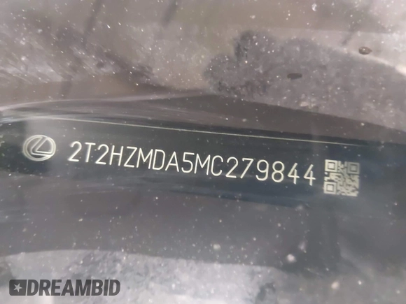 2021 Lexus RX 350 с VIN 2T2HZMDA5MC279844, выставлен на аукционе IAAI как лот 41868005 с пробегом 14 473 миль миль и . История ставок и продаж доступна на DreamBid. Изображение 9.