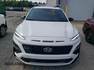 2023 Hyundai Kona N Line with VIN KM8K3CA39PU985326, listed as a Copart auction lot 65577004 with 68,719 mi miles and Salvage Title. Bid and sale history available at carsss.com. Image 5.