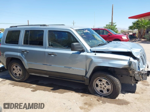 2013 Jeep Patriot Sport with VIN 1C4NJPBA5DD186974, listed as a IAAI auction lot 41900552 with 127,717 mi miles. Bid and sale history available at carsss.com. Image 13.