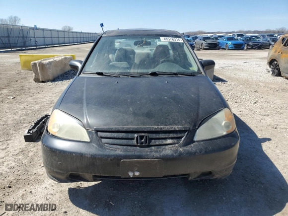 2002 Honda Civic EX with VIN 1HGES25742L039534, listed as a Copart auction lot 48578315 with 194,822 mi miles and Clean Title. Bid and sale history available at carsss.com. Image 5.