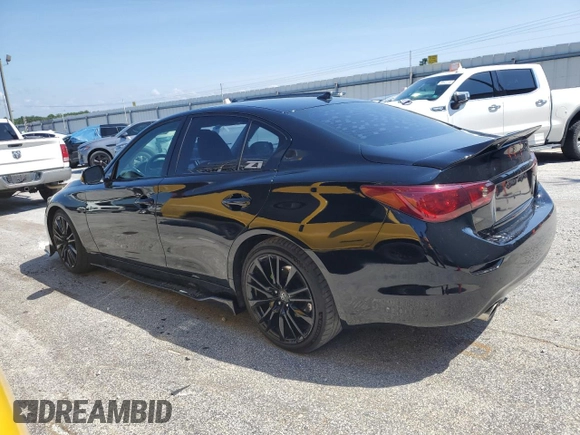 2015 Infiniti Q50 with VIN JN1BV7AP6FM349747, listed as a Copart auction lot 65723545 with 108,795 mi miles and Salvage title. Bid and sale history available at DreamBid. Image 2.
