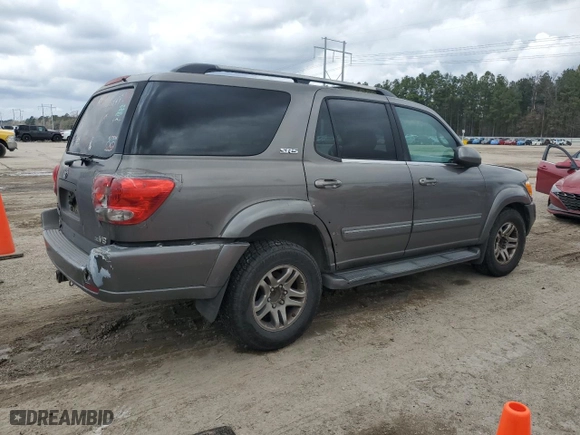 2005 Toyota Sequoia SR5 with VIN 5TDZT34AX5S246741, listed as a Copart auction lot 47055335 with 364,427 mi miles and Salvage Title. Bid and sale history available at carsss.com. Image 3.
