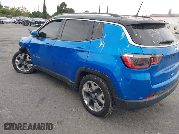 2021 Jeep Compass Limited with VIN 3C4NJCCBXMT538733, listed as a IAAI auction lot 42431715 with 61,832 mi miles and . Bid and sale history available at DreamBid. Image 3.