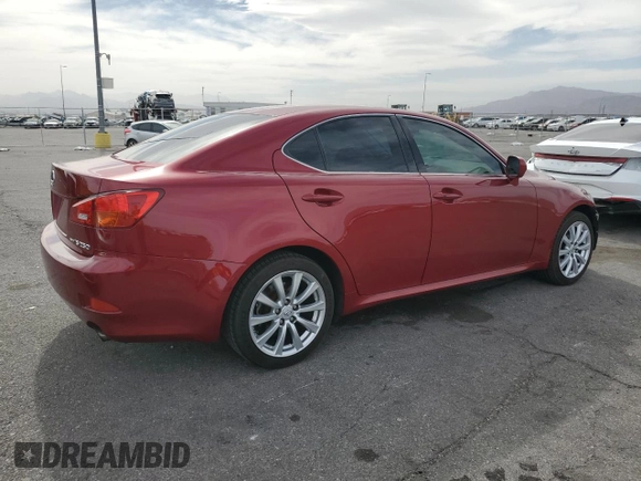 2006 Lexus IS 250 with VIN JTHCK262662004691, listed as a Copart auction lot 56769385 with 96,815 mi miles and Salvage title. Bid and sale history available at DreamBid. Image 3.