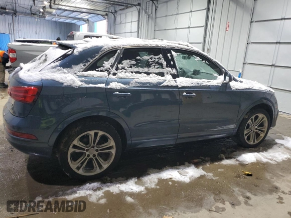 2017 Audi Q3 Premium Plus z VIN WA1JCCFS1HR005828, wystawiony jako Copart lot #86447374 z przebiegiem Nie podano mil oraz Czysty tytuł • Clean title. Historia ofert i sprzedaży dostępna na DreamBid. Obrazek 3.