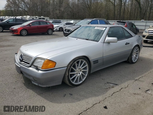 1994 Mercedes-Benz SL 5.0L with VIN WDBFA67E2RF092684, listed as a Copart auction lot 53232845 with 81,932 mi miles and Clean title. Bid and sale history available at DreamBid. Image 1.