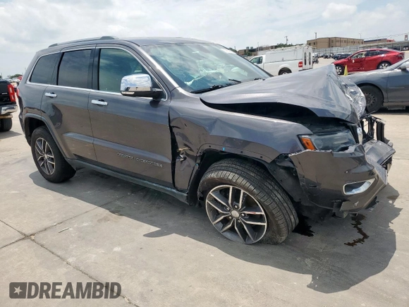 2017 Jeep Grand Cherokee Limited with VIN 1C4RJEBG4HC678756, listed as a Copart auction lot 59109565 with 77,505 mi miles and Salvage title. Bid and sale history available at DreamBid. Image 4.