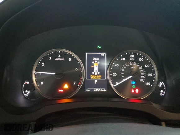 2022 Lexus RC 300 with VIN JTHD85EC0N5006688, listed as a Copart auction lot 56381435 with 24,551 mi miles and Salvage title. Bid and sale history available at DreamBid. Image 9.