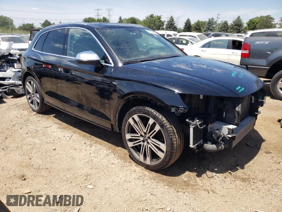 2018 Audi SQ5 with VIN WA1C4BFY6J2151547, listed as a Copart auction lot 58125934 with 69,505 mi miles and Salvage Title. Bid and sale history available at DreamBid. Image 4.