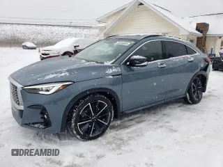 2022 Infiniti QX55 Sensory with VIN 3PCAJ5L38NF101543, listed as a Copart auction lot 86468694 with 45,409 mi miles and Salvage Title. Bid and sale history available at DreamBid. Image 1.