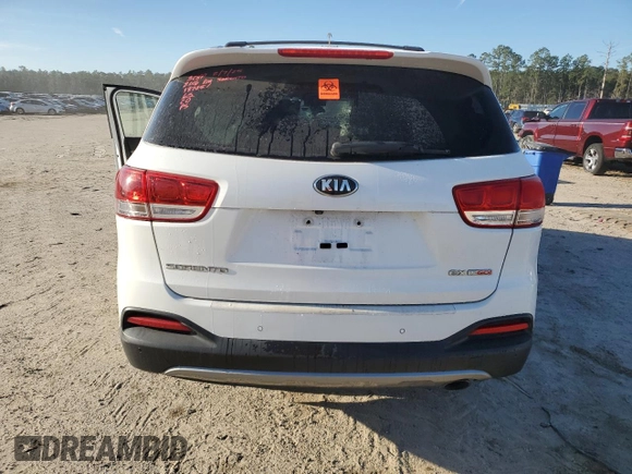 2016 Kia Sorento EX with VIN 5XYPHDA16GG137051, listed as a Copart auction lot 45541995 with 0 mi miles and Salvage Title. Bid and sale history available at carsss.com. Image 6.
