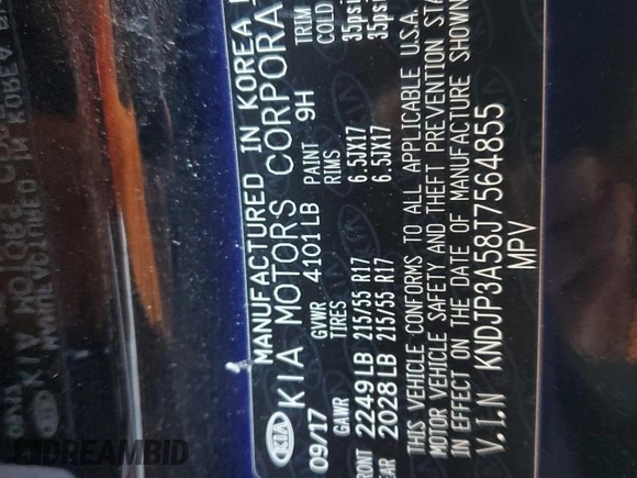 2018 Kia Soul + with VIN KNDJP3A58J7564855, listed as a Copart auction lot 54271355 with 92,384 mi miles and Salvage Title. Bid and sale history available at carsss.com. Image 12.