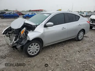 2019 Nissan Versa SV with VIN 3N1CN7AP3KL844643, listed as a Copart auction lot 60741504 with 114,579 mi miles and Salvage title. Bid and sale history available at DreamBid. Image 1.