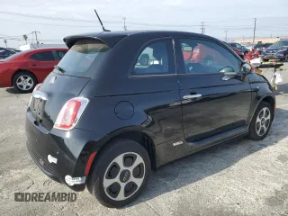 2013 FIAT 500e with VIN 3C3CFFGE9DT740322, listed as a Copart auction lot 42872445 with 45,613 mi miles and Salvage Title. Bid and sale history available at carsss.com. Image 3.