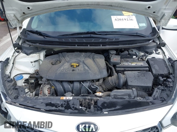 2015 Kia Forte LX with VIN KNAFX4A69F5421840, listed as a IAAI auction lot 42019236 with 147,847 mi miles. Bid and sale history available at carsss.com. Image 10.