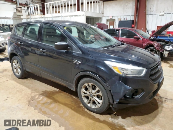 2017 Ford Escape S with VIN 1FMCU0F70HUB18958, listed as a Copart auction lot 46043985 with 190,447 mi miles and Salvage Title. Bid and sale history available at carsss.com. Image 4.