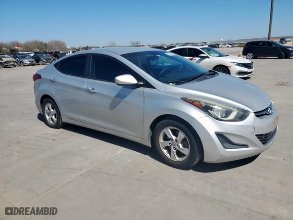 2015 Hyundai Elantra Limited with VIN 5NPDH4AE1FH650673, listed as a Copart auction lot 49244265 with 126,713 mi miles and Salvage Title. Bid and sale history available at carsss.com. Image 4.