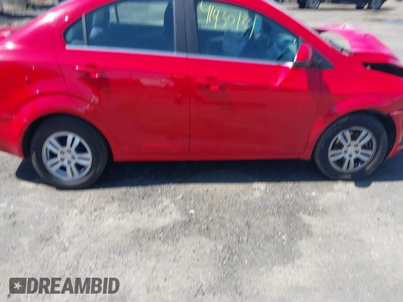 2013 Chevrolet Sonic LT with VIN 1G1JC5SH4D4169926, listed as a IAAI auction lot 41930121 with 105,351 mi miles and . Bid and sale history available at DreamBid. Image 13.