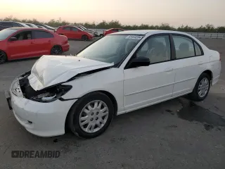 2004 Honda Civic LX z VIN JHMES16524S002110, wystawiony jako Copart lot #83453234 z przebiegiem Nie podano mil oraz Szkoda całkowita • Salvage title. Historia ofert i sprzedaży dostępna na DreamBid. Obrazek 1.