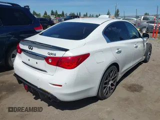 2014 Infiniti Q50 Hybrid Premium z VIN JN1AV7AP3EM690226, wystawiony jako IAAI lot #42259111 z przebiegiem 140 424 mil mil oraz . Historia ofert i sprzedaży dostępna na DreamBid. Obrazek 4.