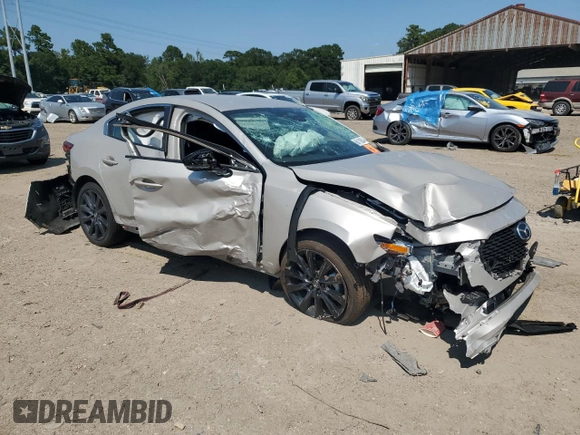 2024 Mazda 3 S Select Sport with VIN 3MZBPABM2RM422482, listed as a Copart auction lot 46460835 with Not Provided miles and Salvage Title. Bid and sale history available at DreamBid. Image 4.