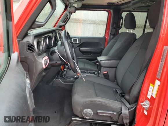 2019 Jeep Wrangler Unlimited Sport S with VIN 1C4HJXDN5KW653583, listed as a Copart auction lot 54567245 with 70,873 mi miles and Salvage title. Bid and sale history available at DreamBid. Image 7.