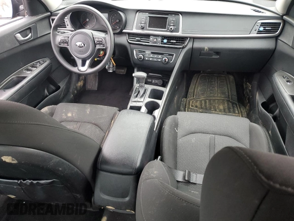 2017 Kia Optima LX with VIN 5XXGT4L32HG143948, listed as a Copart auction lot 57883115 with 50,375 mi miles and Salvage title. Bid and sale history available at DreamBid. Image 8.