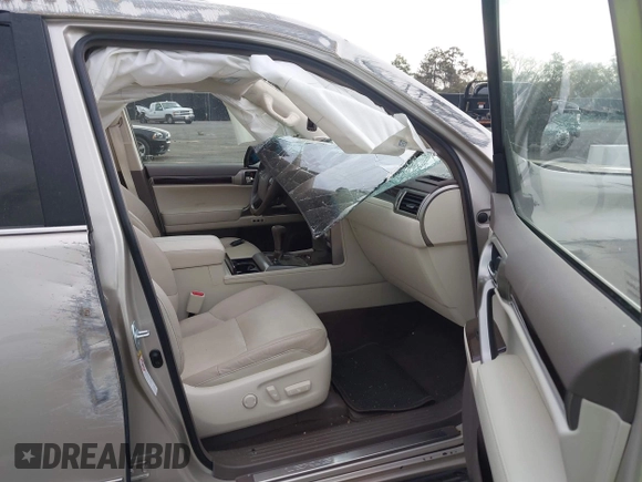 2015 Lexus GX 460 with VIN JTJBM7FX4F5100492, listed as a IAAI auction lot 41857586 with 109,534 mi miles and . Bid and sale history available at carsss.com. Image 5.